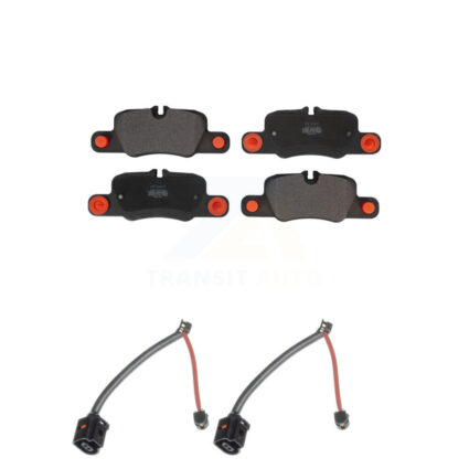 Rear Semi-Metallic Disc Brake Pads And Wear Sensors Kit For Porsche Panamera KPW-101164