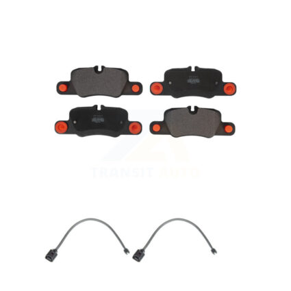 Rear Semi-Metallic Brake Pads Wear Sensor Kit For 2012-2016 Porsche Panamera with Harness KPW-101165