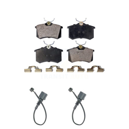 Rear Semi-Metallic Disc Brake Pads And Wear Sensors Kit For 2003-2006 Audi TT 1.8L KPW-101183