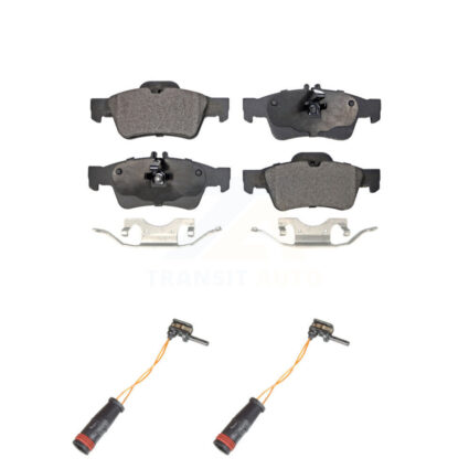 Rear Semi-Metallic Brake Pad & Wear Sensor Kit For Mercedes-Benz E350 E550 S550 E400 E250 KPW-101186