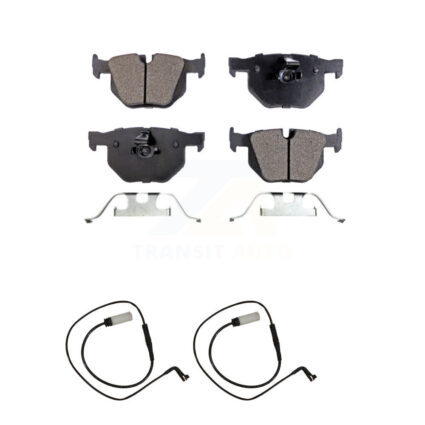 Rear Semi-Metallic Disc Brake Pads And Wear Sensors Kit For BMW 530xi 535i xDrive 535xi KPW-101223