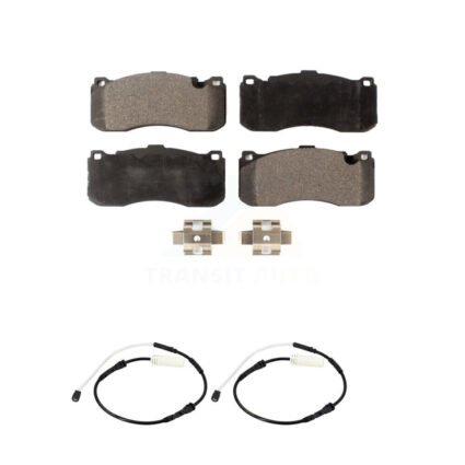 Front Semi-Metallic Disc Brake Pads And Wear Sensors Kit For BMW 328i KPW-101323