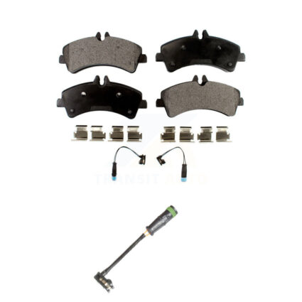 Rear Semi-Metallic Disc Brake Pads & Extra Wear Sensor Kit For Freightliner Sprinter 3500 KPW-101330