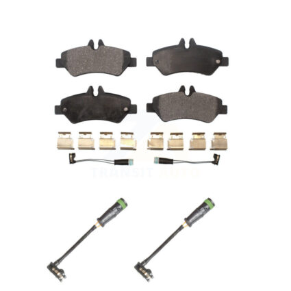 Rear Semi-Metallic Brake Pads & Extra Wear Sensor Kit For Freightliner Sprinter 2500 3500 KPW-101339