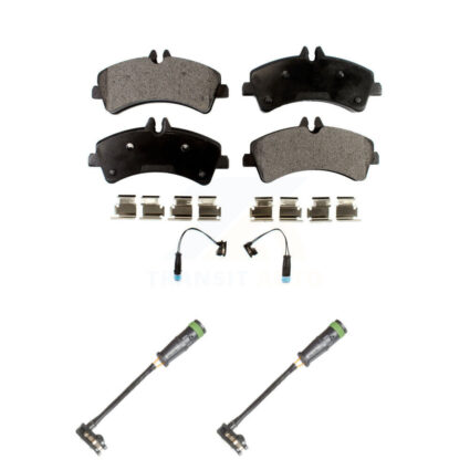 Rear Semi-Metallic Disc Brake Pads & Extra Wear Sensor Kit For Freightliner Sprinter 3500 KPW-101340