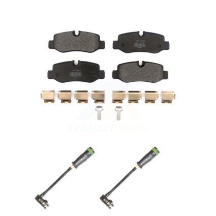 Rear Semi-Metallic Disc Brake Pads And Wear Sensors Kit For Mercedes-Benz Metris 2.0L KPW-101341