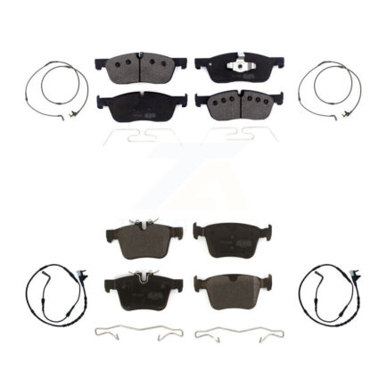 Front Rear Semi-Metallic Brake Pad And Wear Sensor Kit For Jaguar F-Pace Land Rover Range KPW-101346