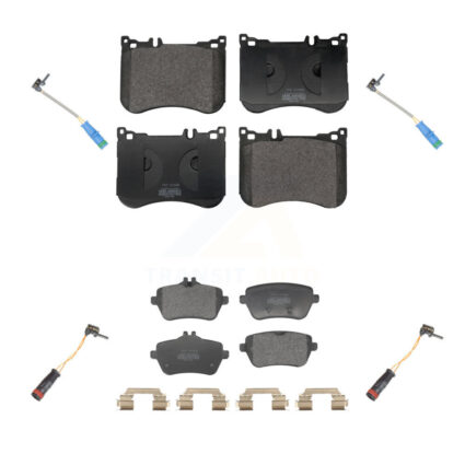 Front Rear Semi-Metallic Brake Pad Wear Sensor Kit For Mercedes-Benz S550 S560 S450 S550e KPW-101354