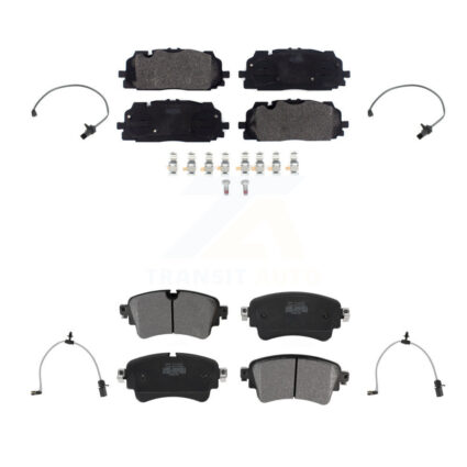 Front Rear Semi-Metallic Disc Brake Pads Wear Sensor Kit For Audi A6 Quattro A7 Sportback KPW-101358