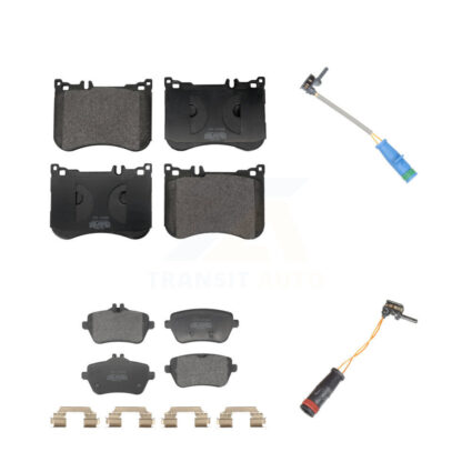 Front Rear Semi-Metallic Brake Pad Wear Sensor Kit For Mercedes-Benz S550 S560 S450 S550e KPW-101360
