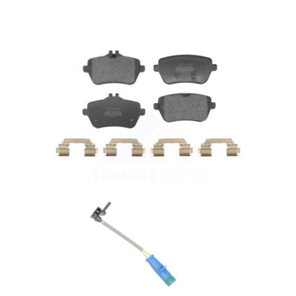 Rear Semi-Metallic Disc Brake Pads And Wear Sensors Kit For 2020 Mercedes-Benz S450 3.0L KPW-101425
