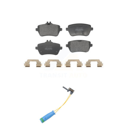 Rear Semi-Metallic Disc Brake Pads And Wear Sensors Kit For 2015 Mercedes-Benz S400 3.0L KPW-101430