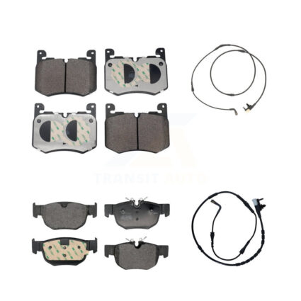 Front Rear Semi-Metallic Brake Pad And Wear Sensor Kit For Jaguar F-Pace Land Rover Range KPW-101433