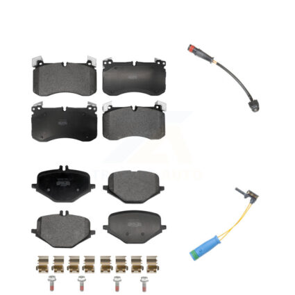 Front Rear Semi-Metallic Brake Pad & Wear Sensor Kit For 19-22 Mercedes-Benz G63 AMG 4.0L KPW-101456