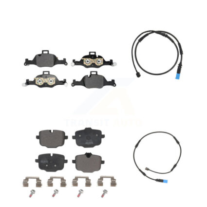 Front Rear Semi-Metallic Brake Pad And Wear Sensor Kit For BMW X5 X6 With Standard Brakes KPW-101458