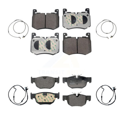 Front Rear Semi-Metallic Brake Pad And Wear Sensor Kit For Jaguar F-Pace Land Rover Range KPW-101480