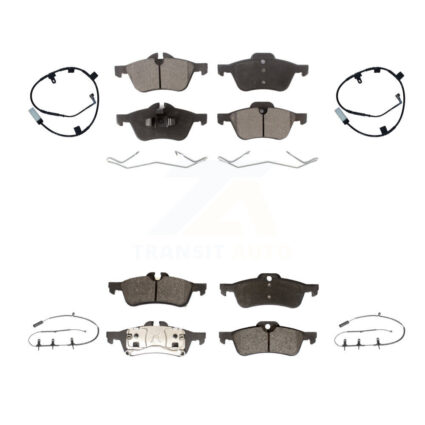 Front Rear Semi-Metallic Disc Brake Pads And Wear Sensors Kit For Mini Cooper KPW-101482