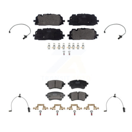 Front Rear Semi-Metallic Brake Pad & Wear Sensor Kit For Audi SQ5 Sportback A6 Quattro A7 KPW-101497