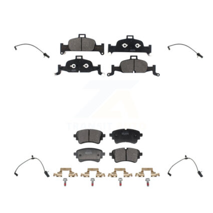Front Rear Semi-Metallic Disc Brake Pads Wear Sensor Kit For Audi A5 Sportback A4 Quattro KPW-101503