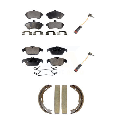 Front Rear Semi-Metallic Brake Pad Wear Sensor Kit (5Pc) For Mercedes-Benz C300 C250 C230 KPW-101533