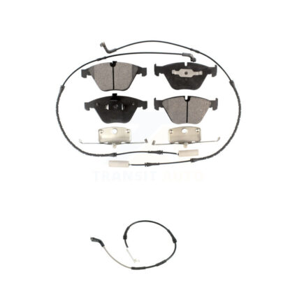 Front Semi-Metallic Brake Pad & Extra Wear Sensor Kit For 2013 BMW X1 xDrive35i with 3.0L KPW-101562