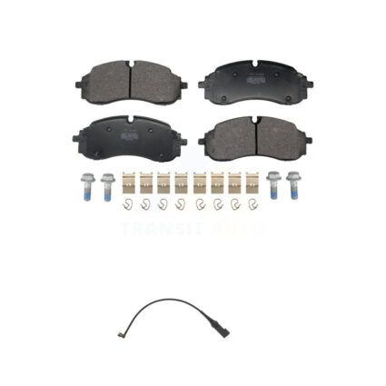 Front Semi-Metallic Brake Pads Wear Sensor Kit For 22-23 Ford E-Transit With 5 Lug Wheels KPW-101569