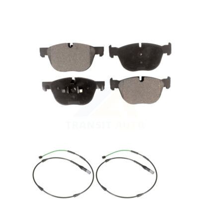 Front Semi-Metallic Disc Brake Pads And Wear Sensors Kit For BMW X6 xDrive35i with 3.0L KPW-101583