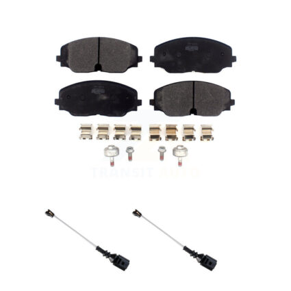 Front Semi-Metallic Disc Brake Pads And Wear Sensors Kit For Volkswagen Atlas Cross Sport KPW-101584