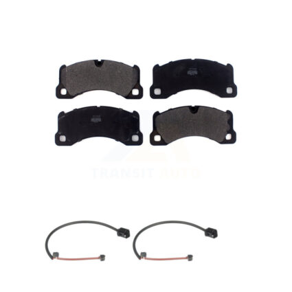 Front Semi-Metallic Disc Brake Pads And Wear Sensors Kit For Porsche Cayenne KPW-101586