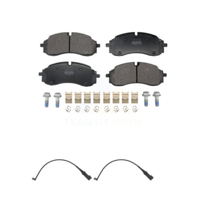 Front Semi-Metallic Brake Pads Wear Sensor Kit For 22-23 Ford E-Transit With 5 Lug Wheels KPW-101588