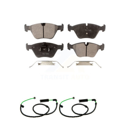 Front Semi-Metallic Disc Brake Pads And Wear Sensors Kit For BMW X3 3.0L KPW-101589