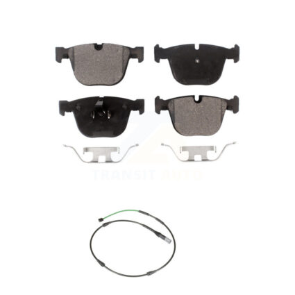 Rear Semi-Metallic Disc Brake Pads And Wear Sensors Kit For 2015-2016 BMW X5 M with 4.4L KPW-101600