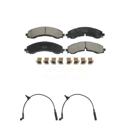 Rear Semi-Metallic Brake Pad & Wear Sensor Kit For GMC Chevrolet Sierra 2500 HD Silverado KPW-101638
