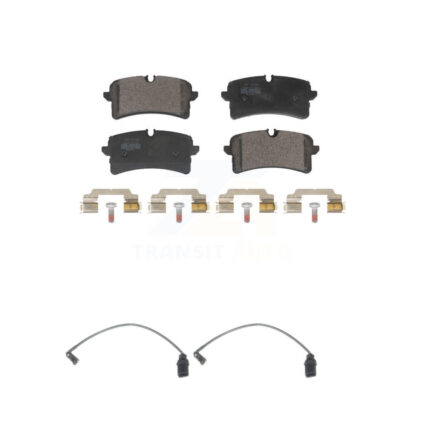 Rear Semi-Metallic Disc Brake Pads And Wear Sensors Kit For Audi A7 Quattro S6 RS7 S7 KPW-101642