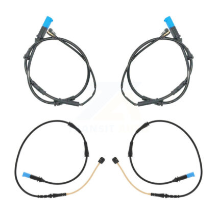 Front Rear Brake Pads Wear Sensor (4 Pack) For BMW X4 KSE-100140