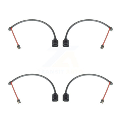 Front Rear Brake Pads Wear Sensor (4 Pack) For 2019 Porsche 911 3.0L with Ceramic Rotor KSE-100196
