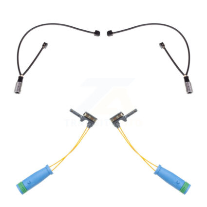 Front Rear Brake Pads Wear Sensor (4 Pack) For Mercedes-Benz GLC63 AMG S SL63 SL55 KSE-100200