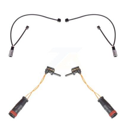 Front Rear Brake Pads Wear Sensor (4 Pack) For Mercedes-Benz E63 AMG S GT R C Black 63 KSE-100203