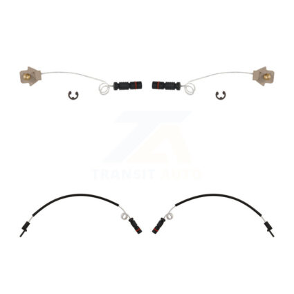 Front Rear Brake Pads Wear Sensor (4 Pack) For Mercedes-Benz ML320 ML350 ML430 KSE-100233