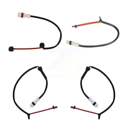 Front Rear Brake Pads Wear Sensor (2 Pack) For 2005 Porsche Boxster 3.2L with Steel Rotor KSE-100392
