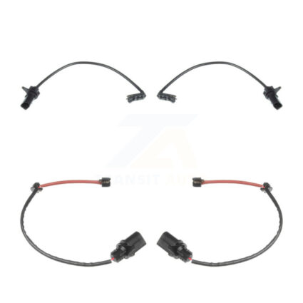 Front Rear Brake Pads Wear Sensor (4 Pack) For 2011 Audi A6 KSE-100404
