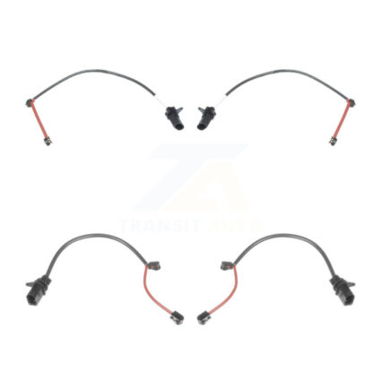 Front Rear Brake Pads Wear Sensor (4 Pack) For Audi A7 KSE-100407
