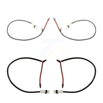 Front Rear Brake Pads Wear Sensor (4 Pack) For 2008 Porsche 911 with Steel Rotor KSE-100412