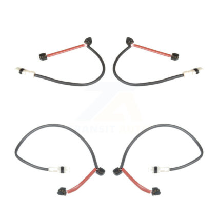 Front Rear Brake Pads Wear Sensor (4 Pack) For 10-11 Porsche 911 without Ceramic Rotor KSE-100413