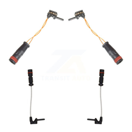 Front Rear Brake Pads Wear Sensor (4 Pack) For 2017 Mercedes-Benz E200 2.0L KSE-100421