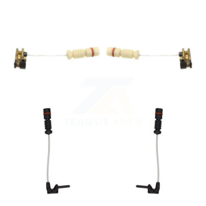 Front Rear Brake Pads Wear Sensor (4 Pack) For Mercedes-Benz E430 E55 AMG C43 KSE-100422