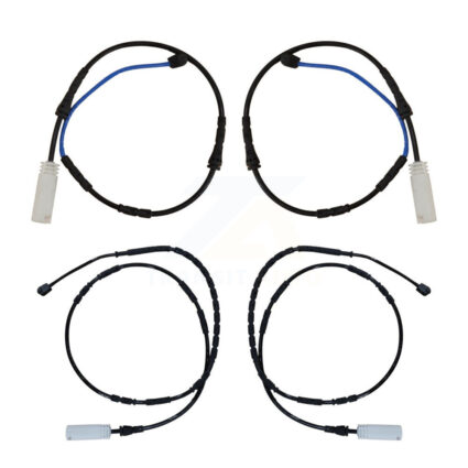 Front Rear Brake Pads Wear Sensor (4 Pack) For BMW 135i 3.0L KSE-100447