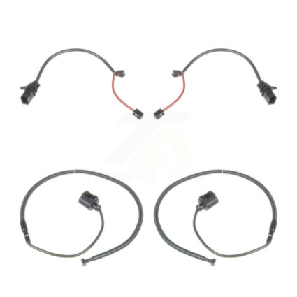 Front Rear Brake Pads Wear Sensor (4 Pack) For 2011 Audi S6 5.2L KSE-100456