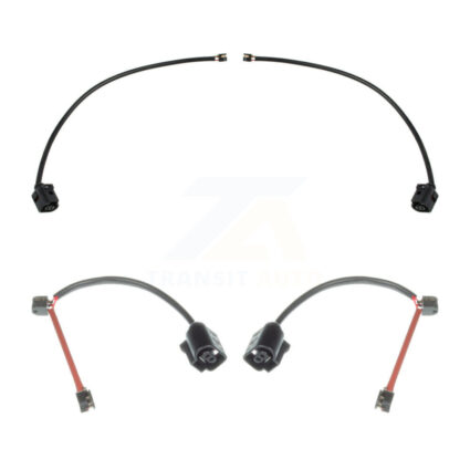 Front Rear Brake Pads Wear Sensor (4 Pack) For Audi Q7 with Ceramic Composite KSE-100500