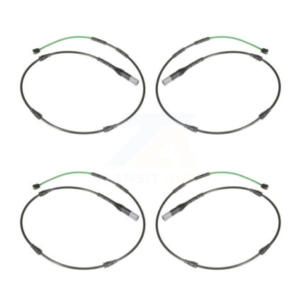 Front Rear Brake Pads Wear Sensor (4 Pack) For 2015-2016 BMW X5 M with 4.4L KSE-100509